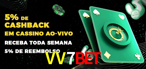 Promoções do cassino ao Vivo VV7Bet